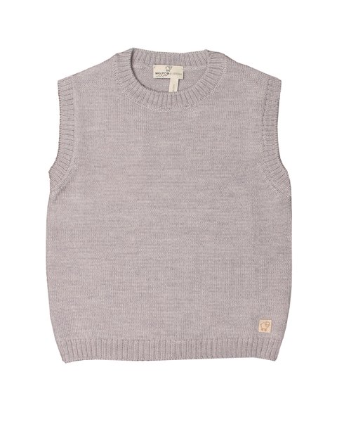 Gilet pura lana merinos bimbi unisex