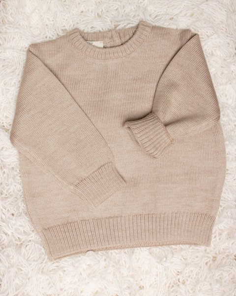 Maglia lana merino per neonati - essential