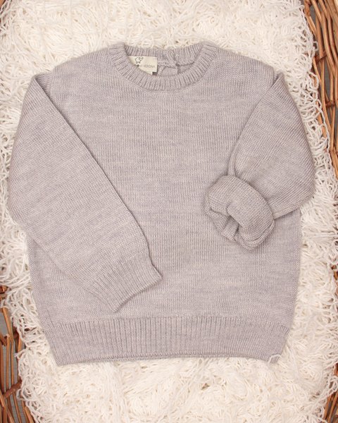 Maglia lana merino per neonati basica