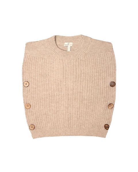Gilet in maglia  in pura lana merino ultrafine