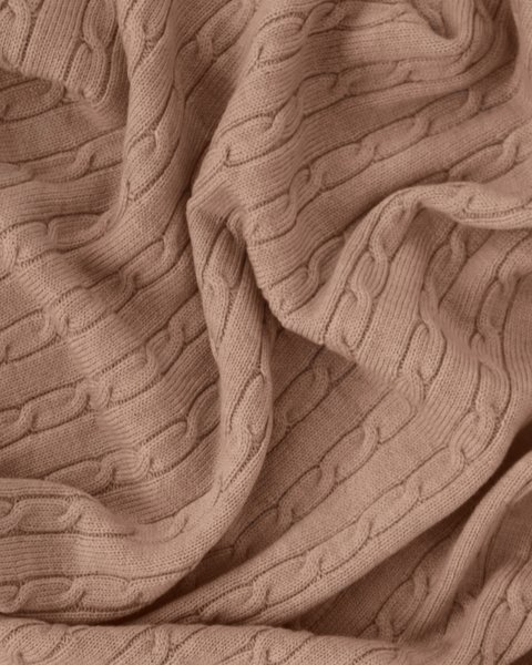 Copertina neonato in lana a trecce misura 80*100cm