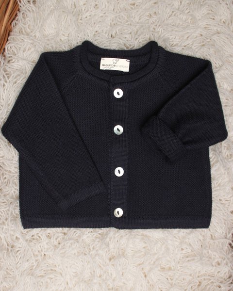 Cardigan neonati in pura lana merino - essential
