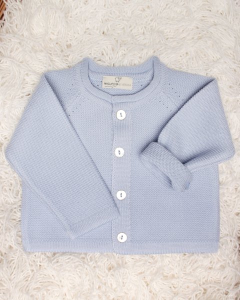Cardigan neonati in pura lana merino - essential