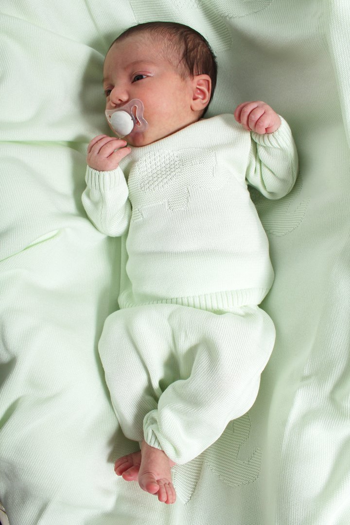 Completino lungo puro eucalipto unisex noenati