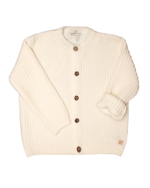 Cardigan bimbi in pura lana merino ultrafine