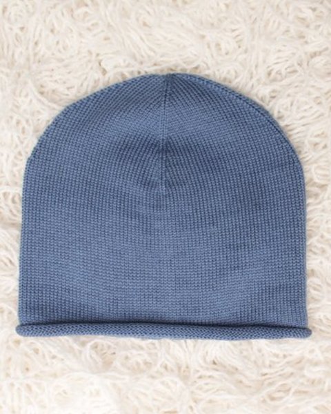 Cappellino neonato in pura lana merino ricciolino