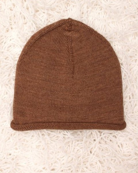 Cappellino neonato in pura lana merino ricciolino