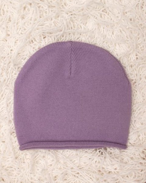 Cappellino neonato in pura lana merino ricciolino