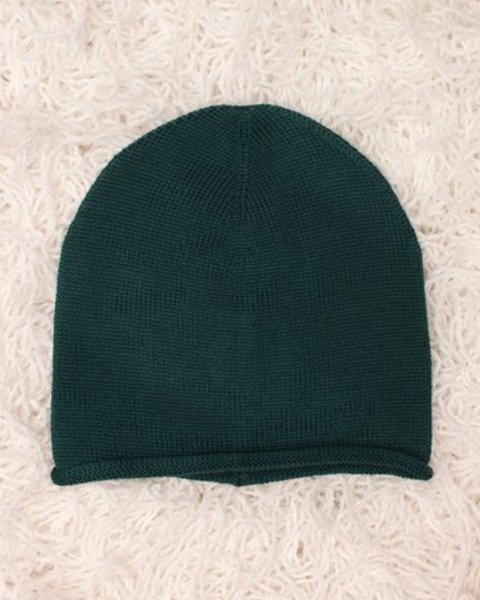 Cappellino neonato in pura lana merino ricciolino