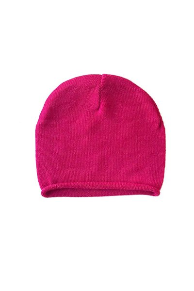 Cappellino neonato in pura lana merino ricciolino