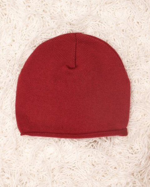 Cappellino neonato in pura lana merino ricciolino