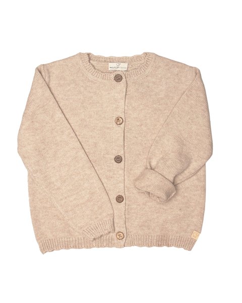 Giacca in maglia bimba in pura lana merino ultrafine