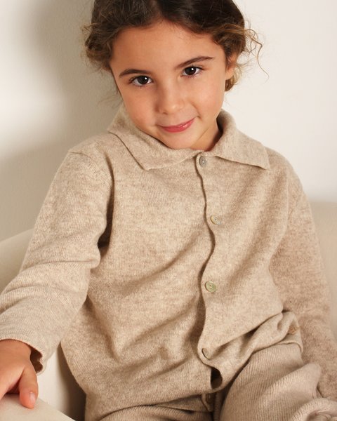 Knitted jacket in pure cashmere