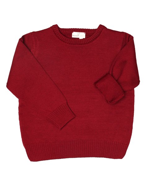 Maglia basica unisex in pura lana merino