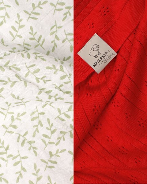 Set coperta cotone e mussola cotone