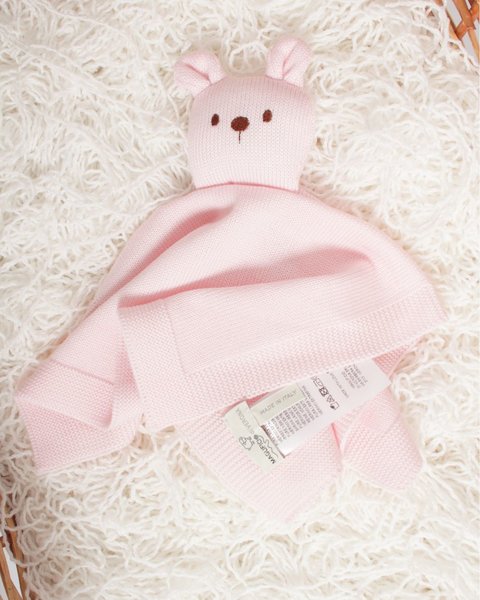 Doudou neonato - orsetto in pura lana merino