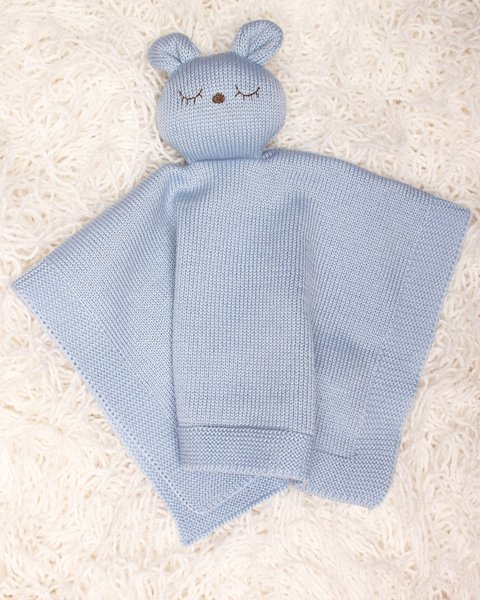 Doudou neonato - orsetto in pura lana merino