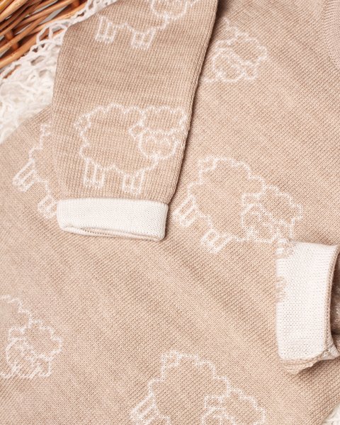 Woolly - tutina neonati in pura lana merinos