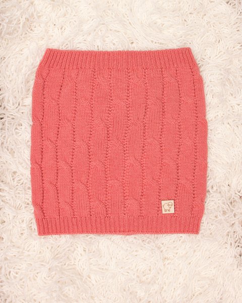 Scaldacollo trecce bimbi in pura lana merino ultrafine