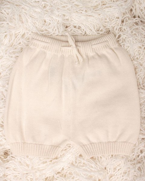 Pantalone corto neonati in puro cotone bio
