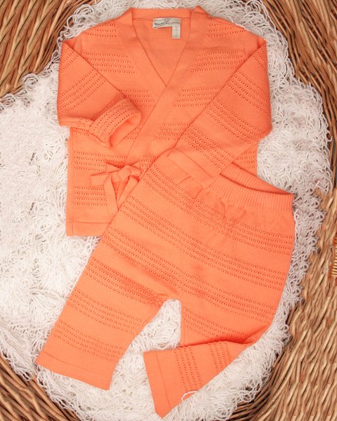 Completo lungo venezia in puro cotone bio neonati