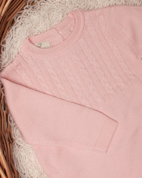 Tutina trecce pura lana merino