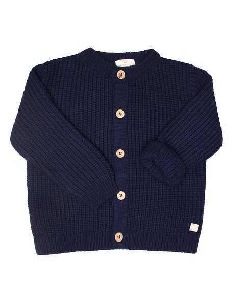 Cardigan bimbi in pura lana merino ultrafine