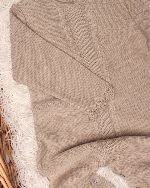 Tutina neonata con piede in pura lana merino
