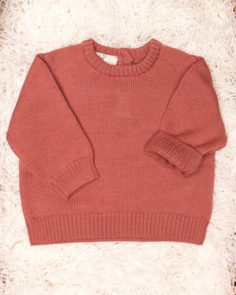 Maglia lana merino per neonati basica