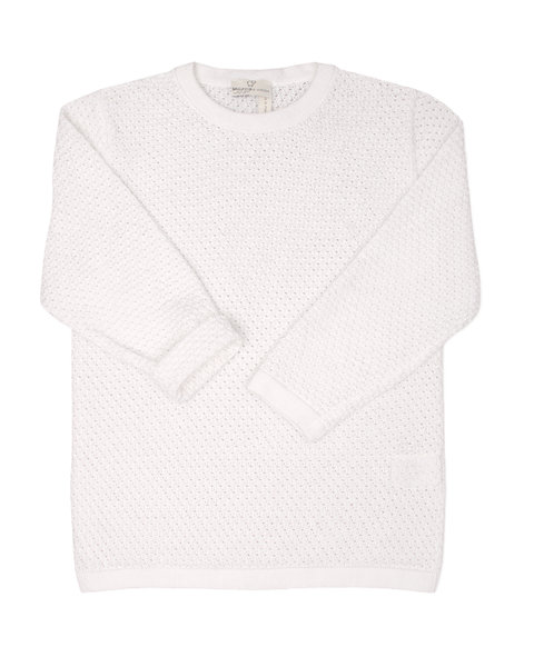 Maglioncino traforato puro eucalipto