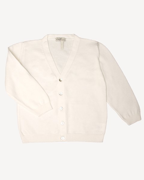 Cardigan basico bimbi puro cotone bio