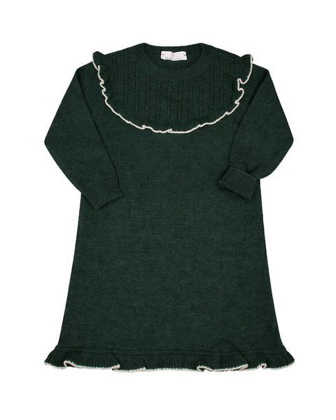 Rouches girls' cashmere blend dress