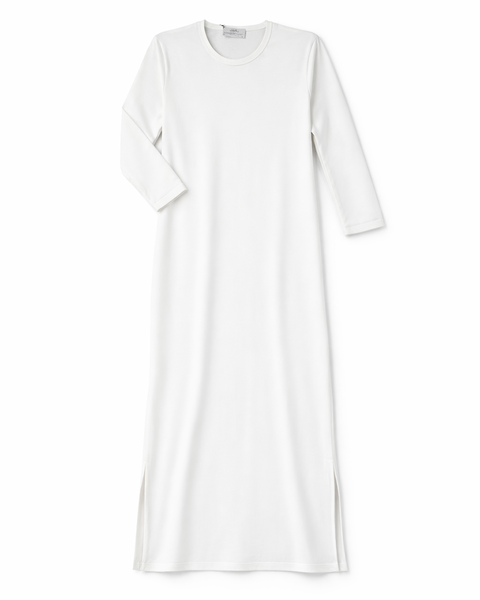 Abito cuciture esterne donna cotone-lino