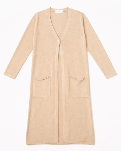 Maxi cardigan over donna viscosa