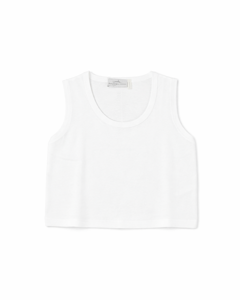 Canotta corta donna cotone-lino