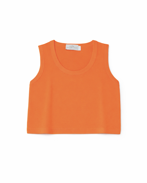 Canotta corta donna cotone-lino