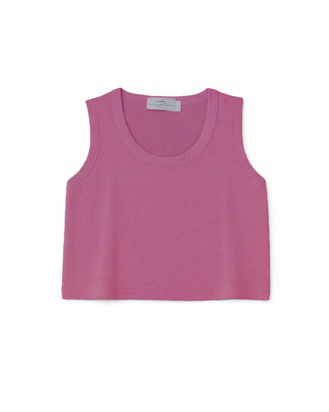 Canotta corta donna cotone-lino