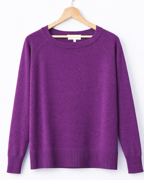 Maglia scatola pura lana donna