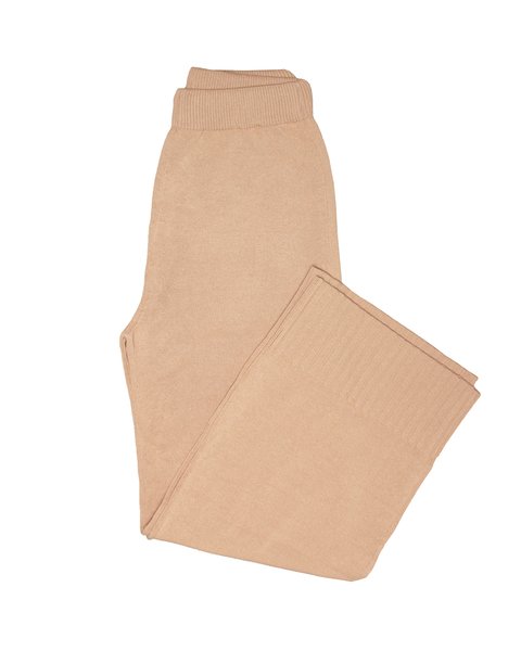 Pantalone fondo coste donna viscosa