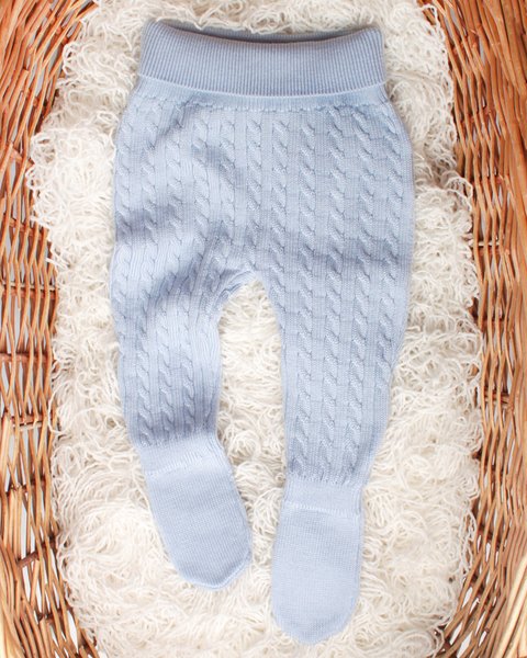 Ghettina trecce con piede in pura lana merino