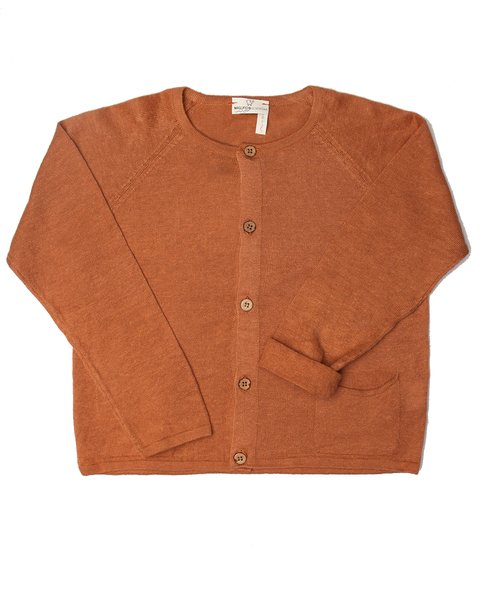 Giacchina tasche bimbi in puro lino e puro cotone