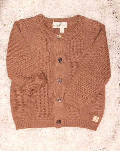 Cardigan neonati in bamboo e cotone naturali - aura
