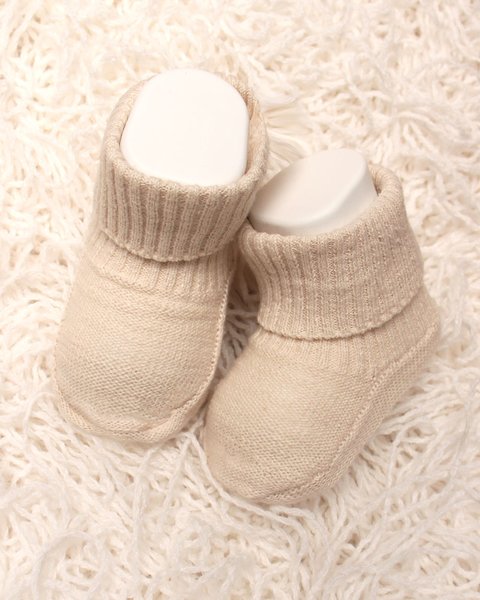 Scarpine neonati in lino e cotone - linum