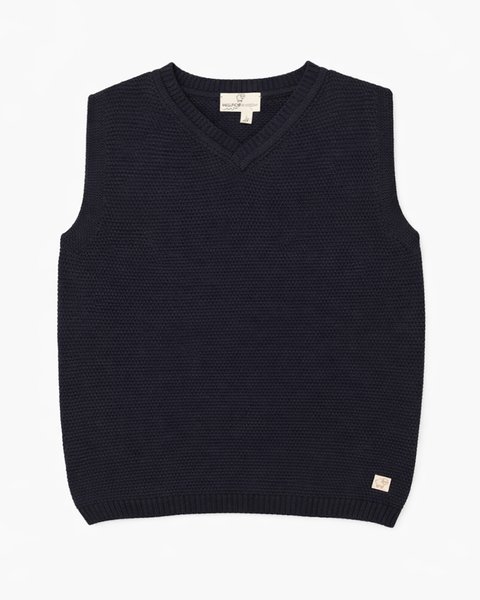 Gilet in maglia in bamboo e cotone bio - aura