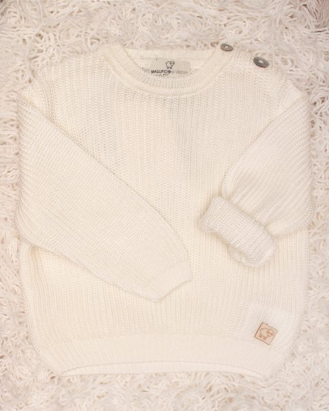 Girocollo eucalyptus in maglia puro eucalipto neonati