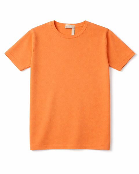 Maglia manica corta basica in puro cotone bio bimbi unisex