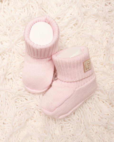 Scarpine neonato in puro cotone bio