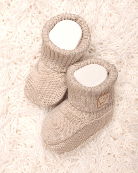 Scarpine neonato in puro cotone bio