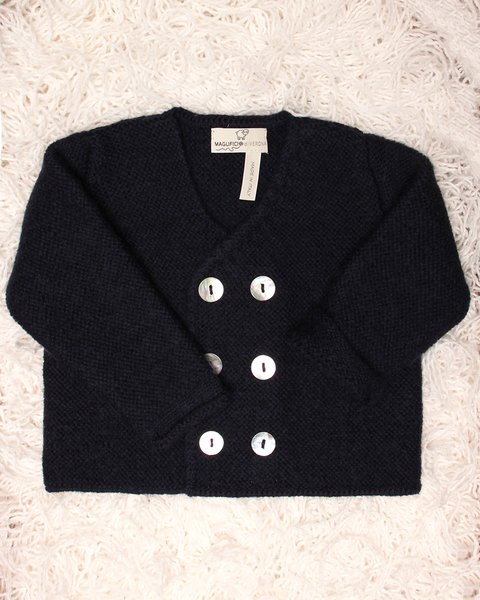 Giacchina doppiopetto neonati lana cotta