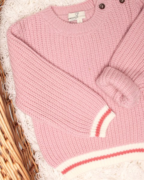 Maglione neonati unisex in pura lana merino ultrafine